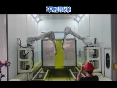 5つの側面の横の7番目のアクシスで車に乗っているテクフライ塗装ロボット