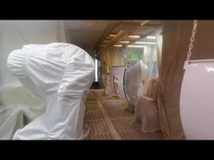 GR6150-1500 電車キャビネットのドアを塗装するロボット